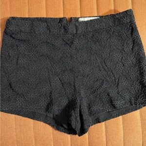 FP Movement by Free People Black Lace High Waist Shorts